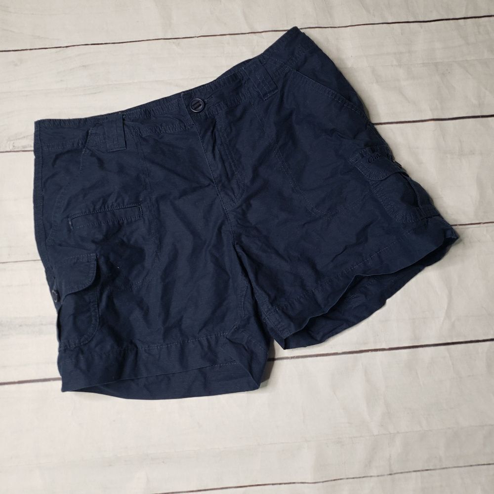Cabela's womens walking shorts navy 8